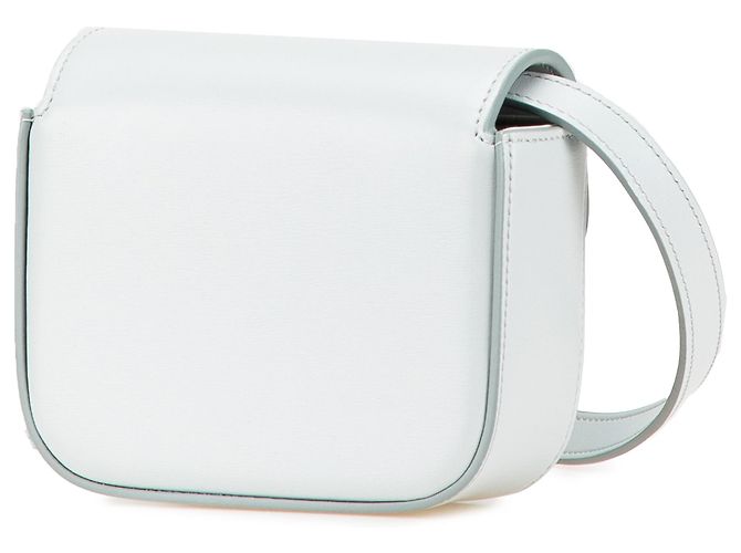 Céline Celine Blu Mini Pelle di Vitello Claude Borsa a Tracolla Blu chiaro - vista 2