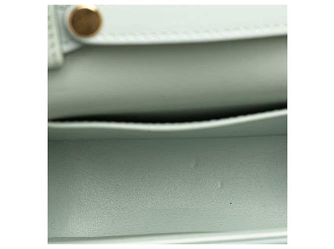 Céline Celine Blu Mini Pelle di Vitello Claude Borsa a Tracolla Blu chiaro - vista 4