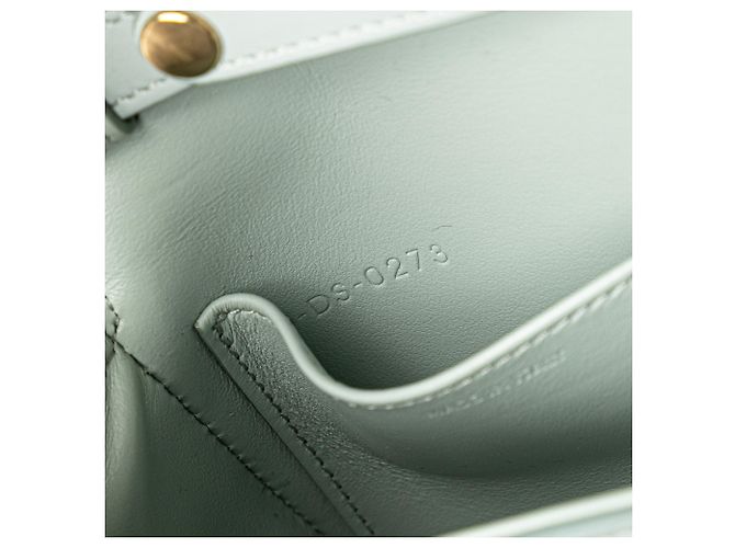 Céline Celine Blu Mini Pelle di Vitello Claude Borsa a Tracolla Blu chiaro - vista 7
