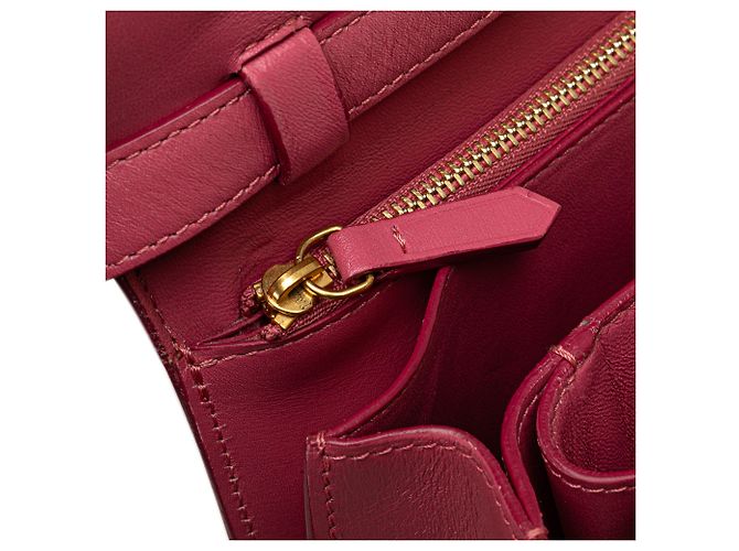 Classic Box Céline Celine Rosa Medio Piel de Ternera Caja Clásica - vista 10