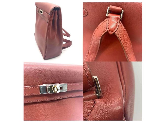 Hermès Zaino Hermes Kelly Ad PM Rosso - vista 5