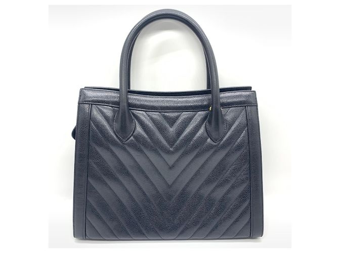 Timeless Borsa Tote Chanel V-Stitch Coco Ball Nero - vista 2