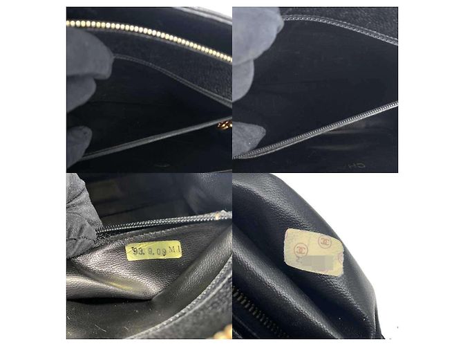 Timeless Borsa Tote Chanel V-Stitch Coco Ball Nero - vista 6