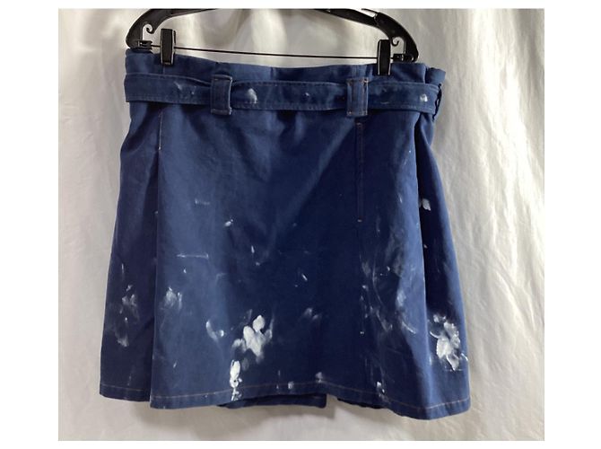 Falda de denim pintada Blå Konst de Acne Studios en algodón azul Azul claro - vista 7