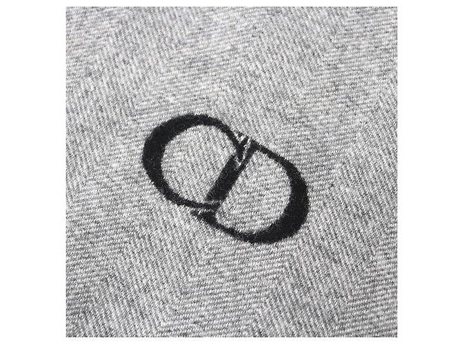 Christian Dior Dior Wool Cashmere CD Logo Long Muffler - view 6