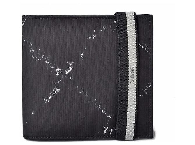 Schwarze Nylon-Geldbörse für Männer von Chanel Braun - Ansicht 3