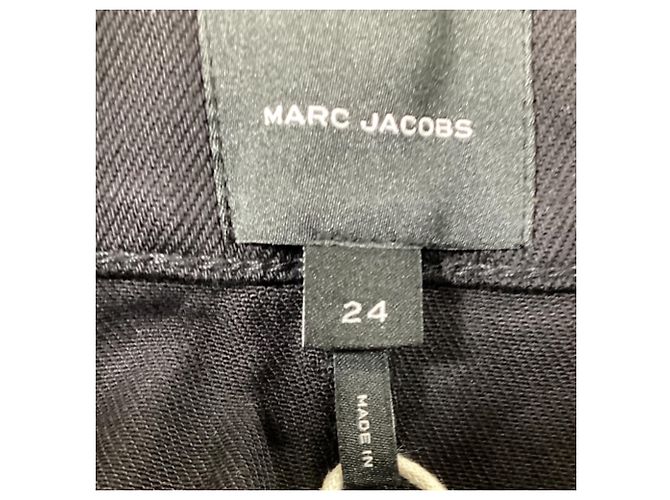 Gonna mini in denim a campana nera in cotone di Marc Jacobs Nero - vista 3