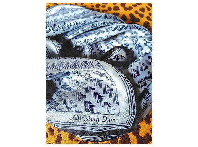 Christian Dior Silk Scarf Light Blue 66x66 - view 2