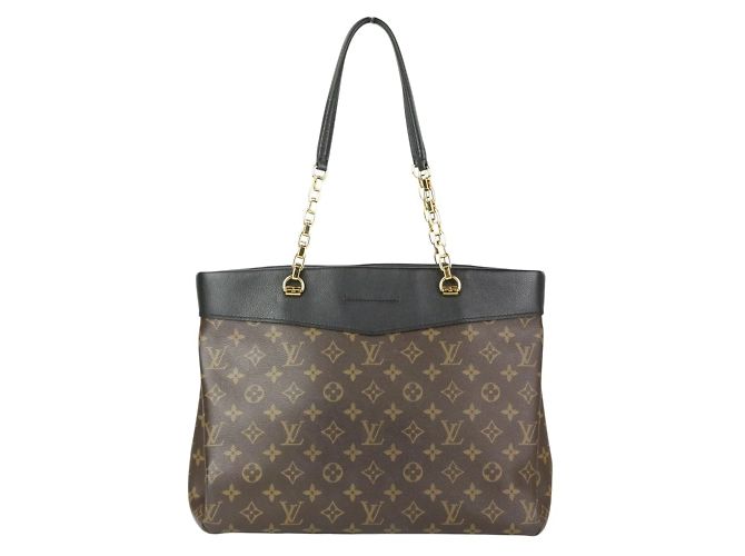 Borsa Tote Pallas Shopper Monogram Louis Vuitton Nero Monogramma - vista 2