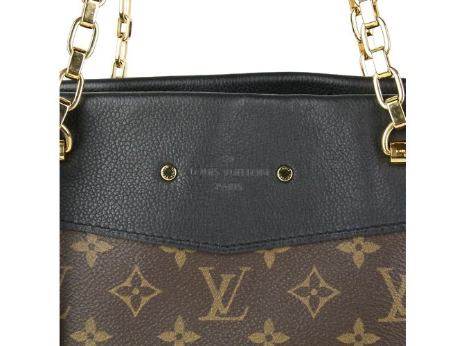Borsa Tote Pallas Shopper Monogram Louis Vuitton Nero Monogramma - vista 5