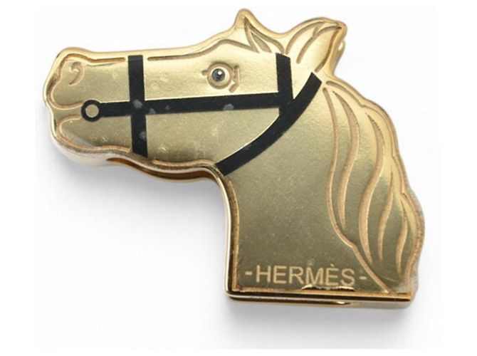Motivo Equestre Hermès Dourado - vista 2