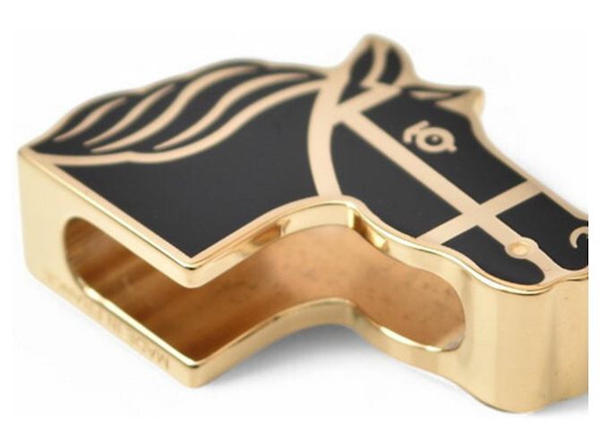 Motivo Equestre Hermès Dourado - vista 3