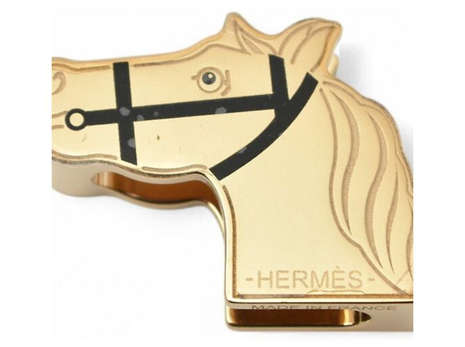 Motivo Equestre Hermès Dourado - vista 5