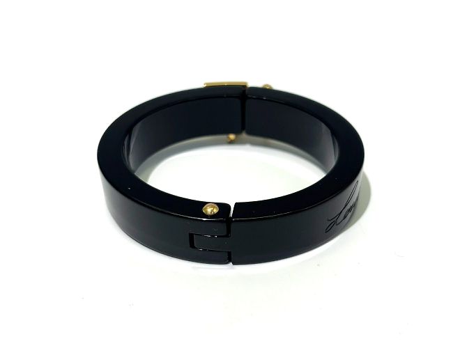 Bracciale Bangle Lockme di Louis Vuitton Nero - vista 2