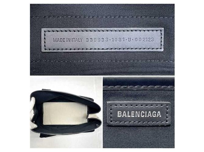 Borsa tote nera e bianca Balenciaga Nero Bianco - vista 10
