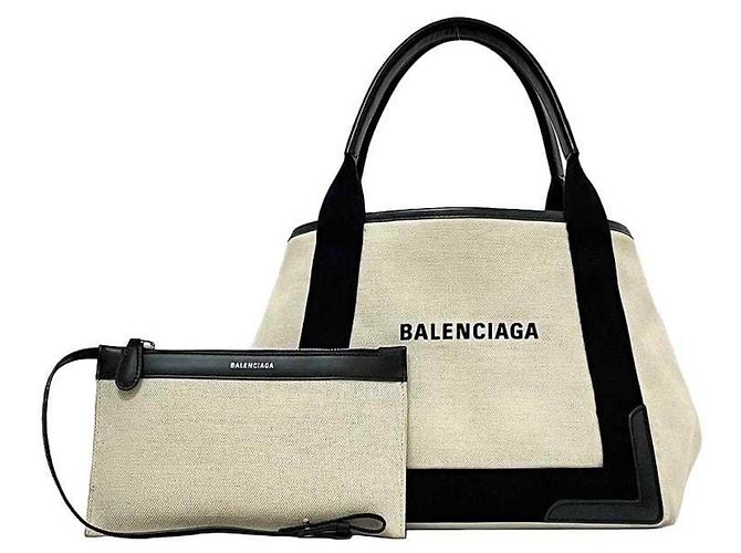 Borsa tote nera e bianca Balenciaga Nero Bianco - vista 2