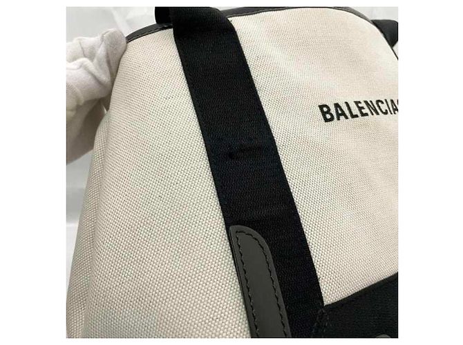 Borsa tote nera e bianca Balenciaga Nero Bianco - vista 6