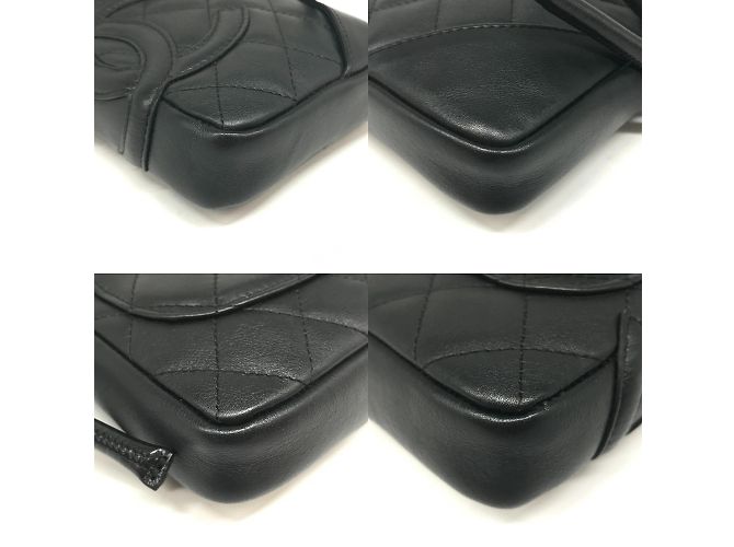 Chanel Cambon Linea Piccola Pochette Nero - vista 3