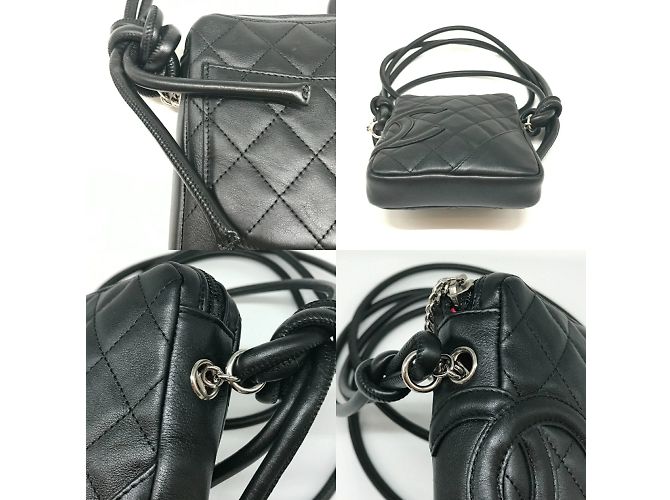 Chanel Cambon Linea Piccola Pochette Nero - vista 5