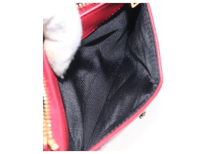 Dolce & Gabbana DOLCE&GABBANA Portafoglio in Pelle Rosso Auth ac3791 - vista 11