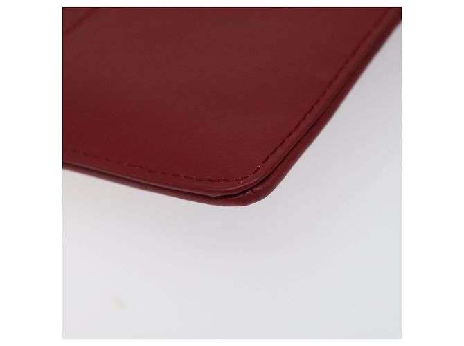 Dolce & Gabbana DOLCE&GABBANA Portafoglio in Pelle Rosso Auth ac3791 - vista 16
