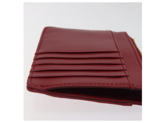 Dolce & Gabbana DOLCE&GABBANA Portafoglio in Pelle Rosso Auth ac3791 - vista 19