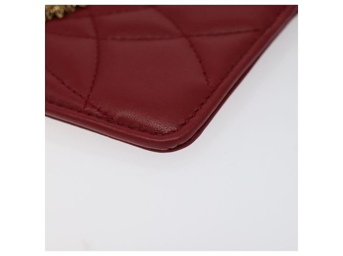 Dolce & Gabbana DOLCE&GABBANA Portafoglio in Pelle Rosso Auth ac3791 - vista 7
