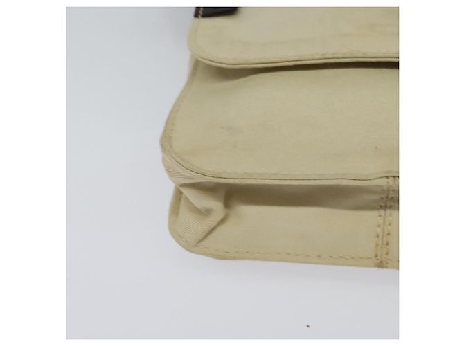 Bolsa de ombro FENDI em lona branca e prata autêntica bs24336 Branco - vista 14