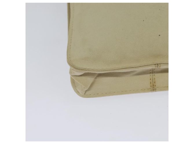 Bolsa de ombro FENDI em lona branca e prata autêntica bs24336 Branco - vista 15