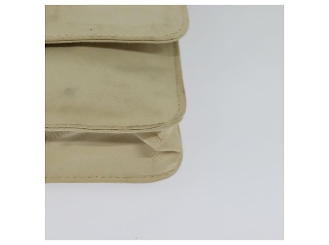 Bolsa de ombro FENDI em lona branca e prata autêntica bs24336 Branco - vista 9