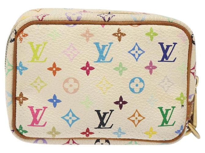 LOUIS VUITTON Trousse Wapity Multicolore Monogramma Bianco M58033 LV Auth 120544 - vista 2