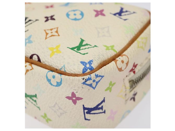 LOUIS VUITTON Trousse Wapity Multicolore Monogramma Bianco M58033 LV Auth 120544 - vista 7