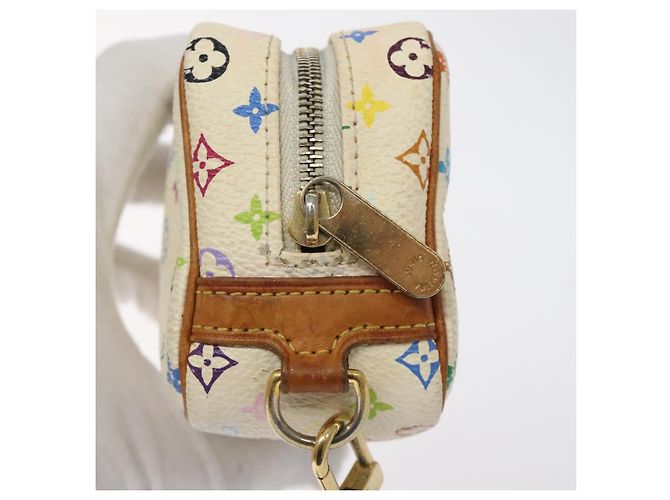 LOUIS VUITTON Trousse Wapity Multicolore Monogramma Bianco M58033 LV Auth 120544 - vista 9
