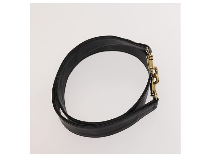 Borsa a mano in pelle GUCCI Bamboo 2 vie nera oro 001 1781 1577 Auth ac3788 Nero D'oro - vista 20
