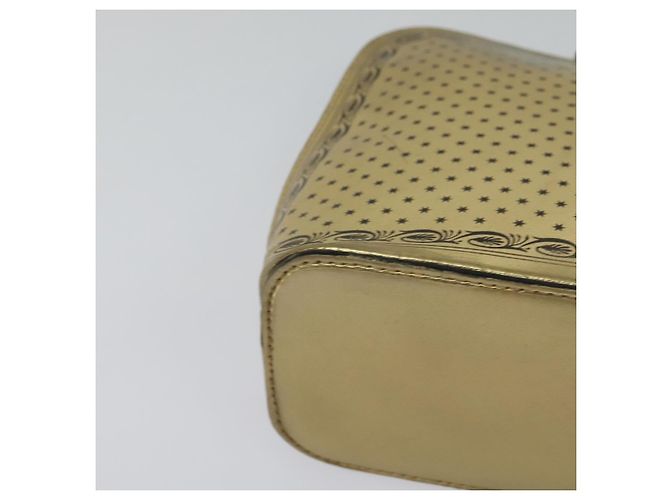 Bolsa de ombro em couro GUCCI SEGA Colaboração Ouro 511189 Auth bs24808 Dourado - vista 10