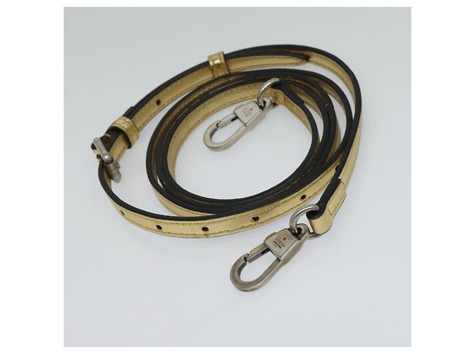Bolsa de ombro em couro GUCCI SEGA Colaboração Ouro 511189 Auth bs24808 Dourado - vista 19
