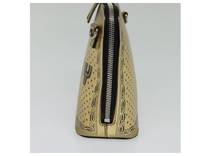 Bolsa de ombro em couro GUCCI SEGA Colaboração Ouro 511189 Auth bs24808 Dourado - vista 5