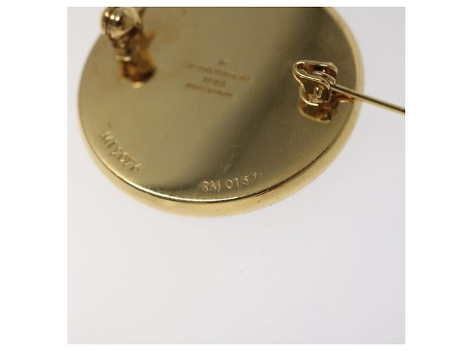 LOUIS VUITTON Spilla in metallo Supreme dorata MP2076 LV Auth bs24973A D'oro Monogramma - vista 10