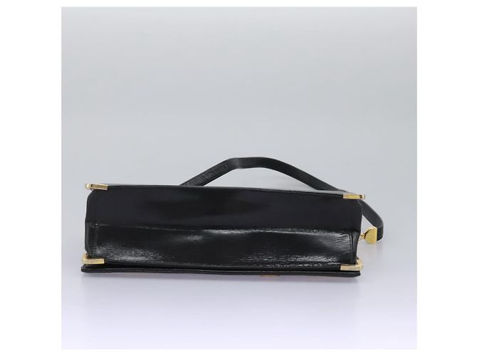 Borsa a spalla Christian Dior in pelle di vitello nera Auth 119992 Nero - vista 11
