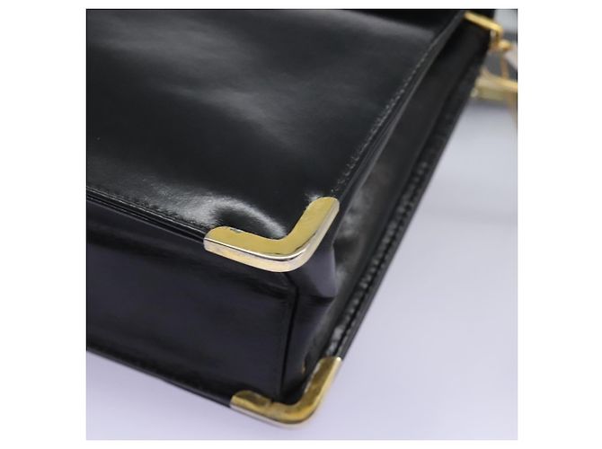 Borsa a spalla Christian Dior in pelle di vitello nera Auth 119992 Nero - vista 13