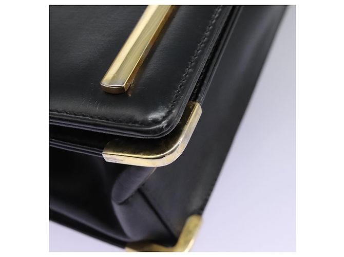 Borsa a spalla Christian Dior in pelle di vitello nera Auth 119992 Nero - vista 14