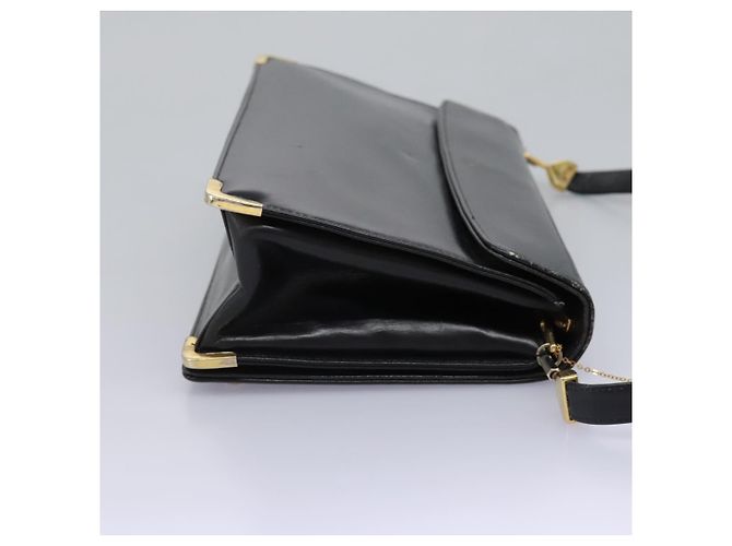 Borsa a spalla Christian Dior in pelle di vitello nera Auth 119992 Nero - vista 6