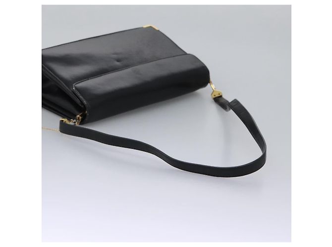 Borsa a spalla Christian Dior in pelle di vitello nera Auth 119992 Nero - vista 8