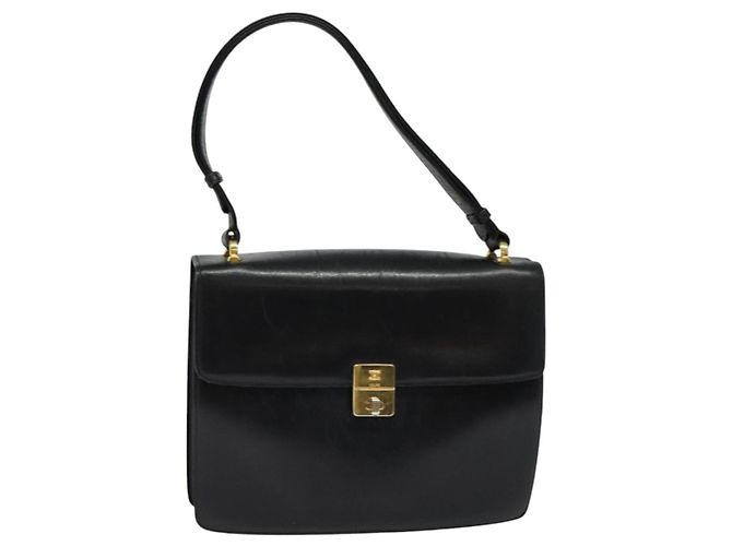 Céline Borsa a Spalla CELINE in Pelle Nera Oro Auth bs24994 Nero D'oro - vista 13