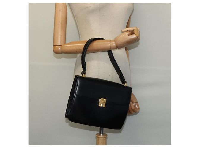 Céline Borsa a Spalla CELINE in Pelle Nera Oro Auth bs24994 Nero D'oro - vista 21