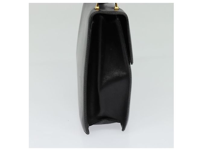 Céline Borsa a Spalla CELINE in Pelle Nera Oro Auth bs24994 Nero D'oro - vista 3