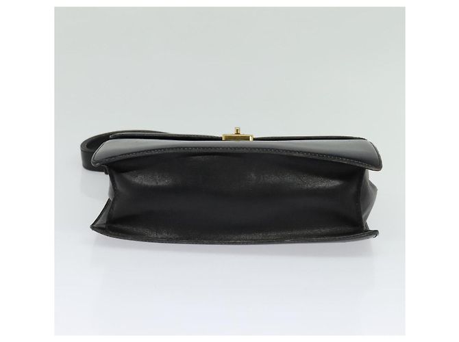 Céline Borsa a Spalla CELINE in Pelle Nera Oro Auth bs24994 Nero D'oro - vista 5