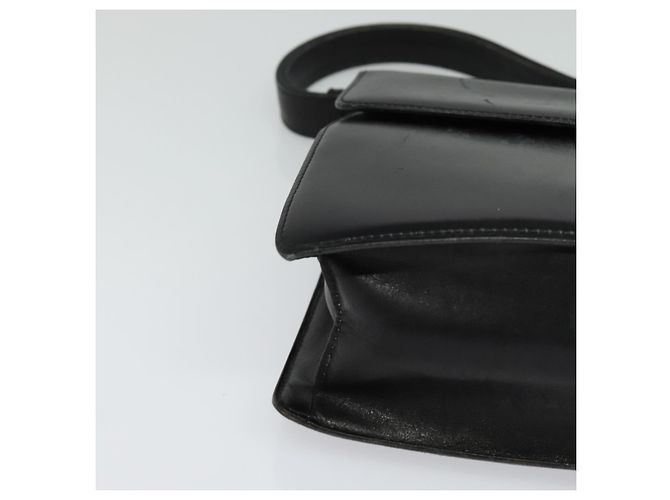 Céline Borsa a Spalla CELINE in Pelle Nera Oro Auth bs24994 Nero D'oro - vista 8