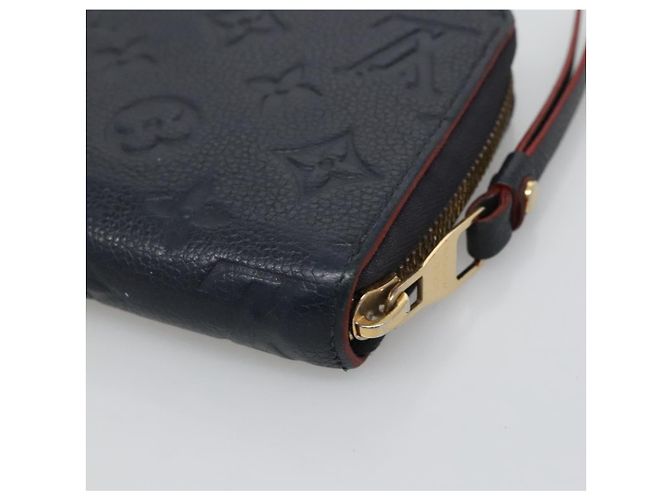 LOUIS VUITTON Cartera Zippy Empreinte Marino Rojo M62121 LV Auth fm4618 Roja Azul marino - vista 15