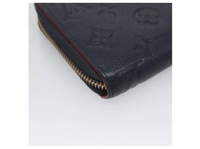 LOUIS VUITTON Cartera Zippy Empreinte Marino Rojo M62121 LV Auth fm4618 Roja Azul marino - vista 16